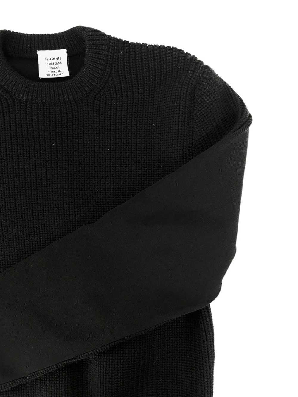 Vetements A/W 2015 Neoprene-Back Knit Sweater (AW… - image 5