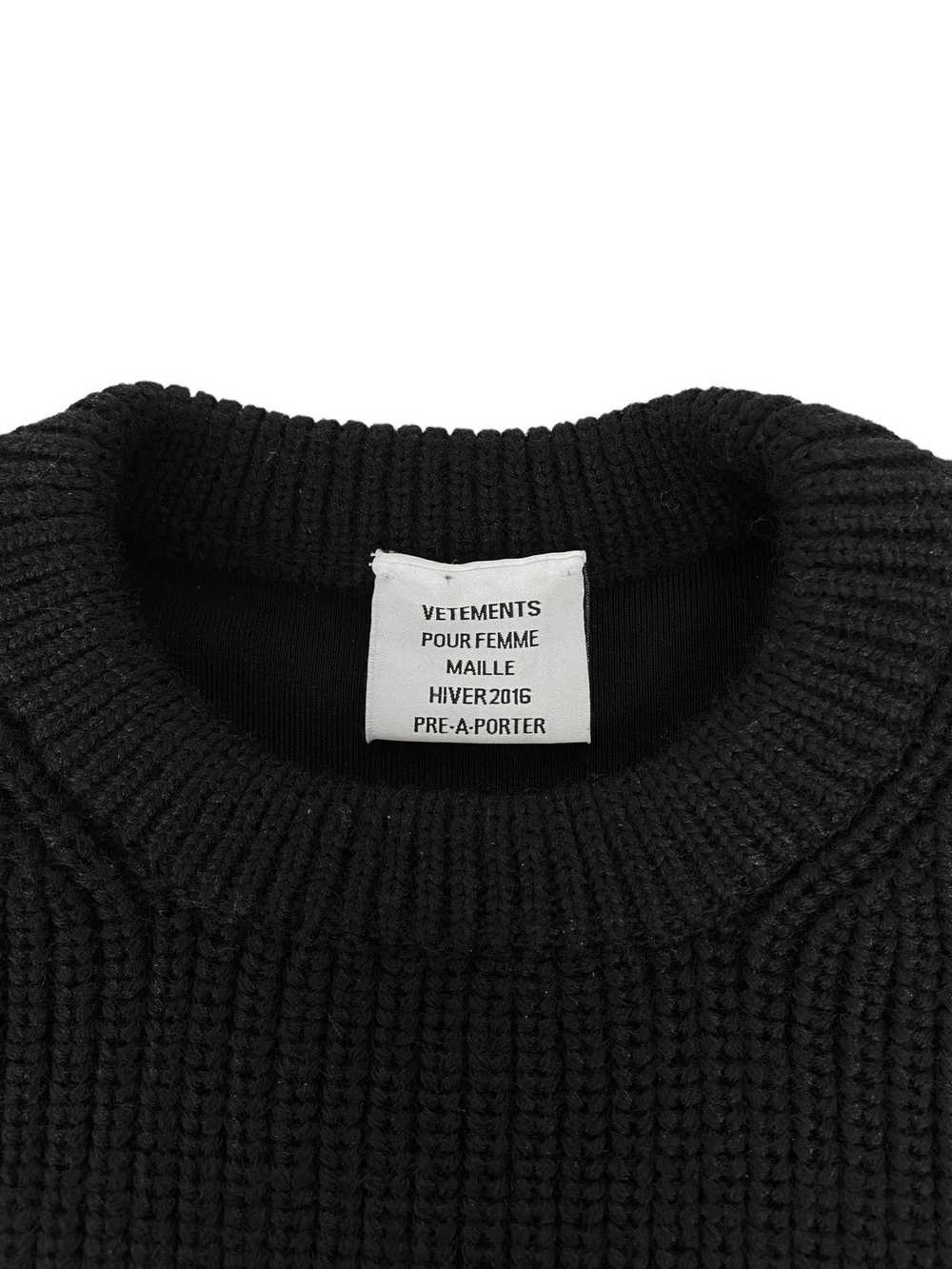 Vetements A/W 2015 Neoprene-Back Knit Sweater (AW… - image 6