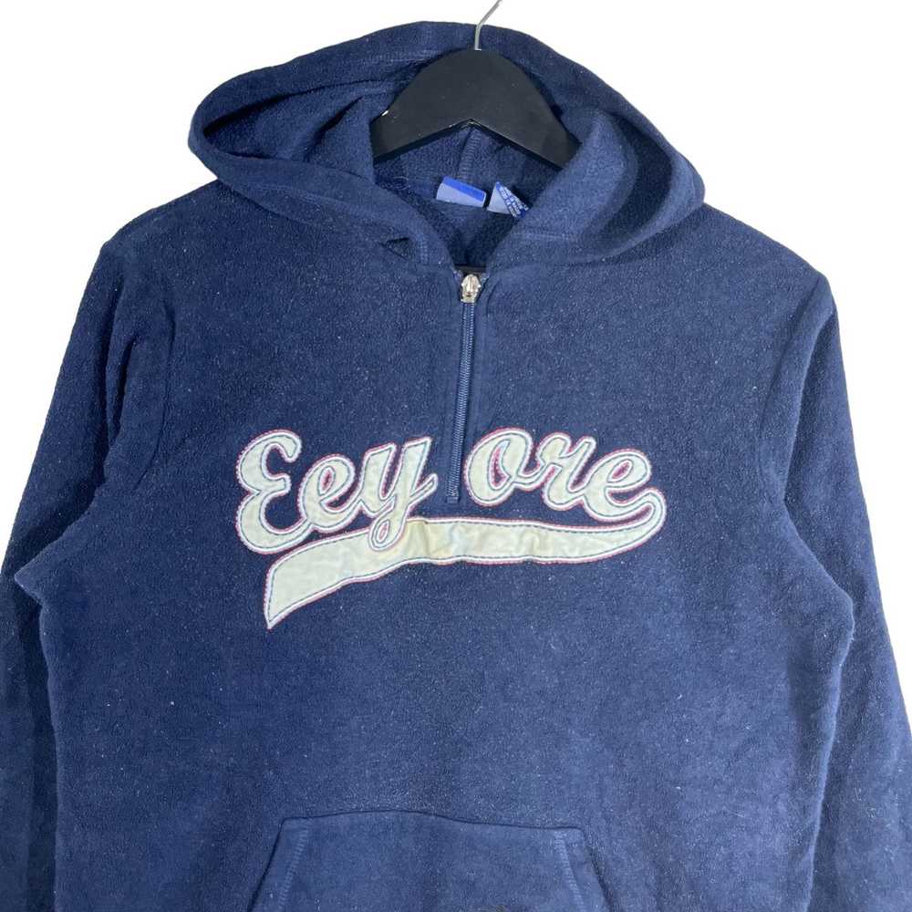 Disney Vintage Disney Eeyore 1/4 Zip Fleece Hoodie - image 2