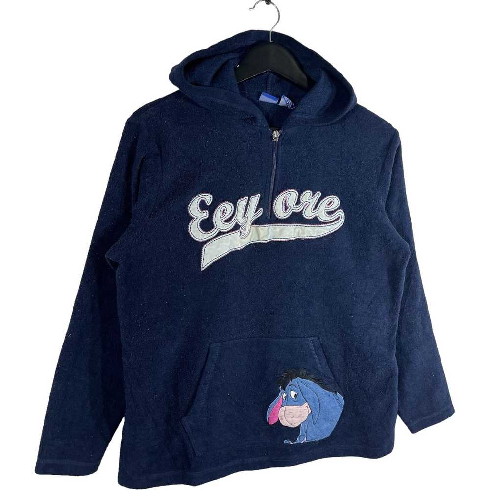 Disney Vintage Disney Eeyore 1/4 Zip Fleece Hoodie - image 3