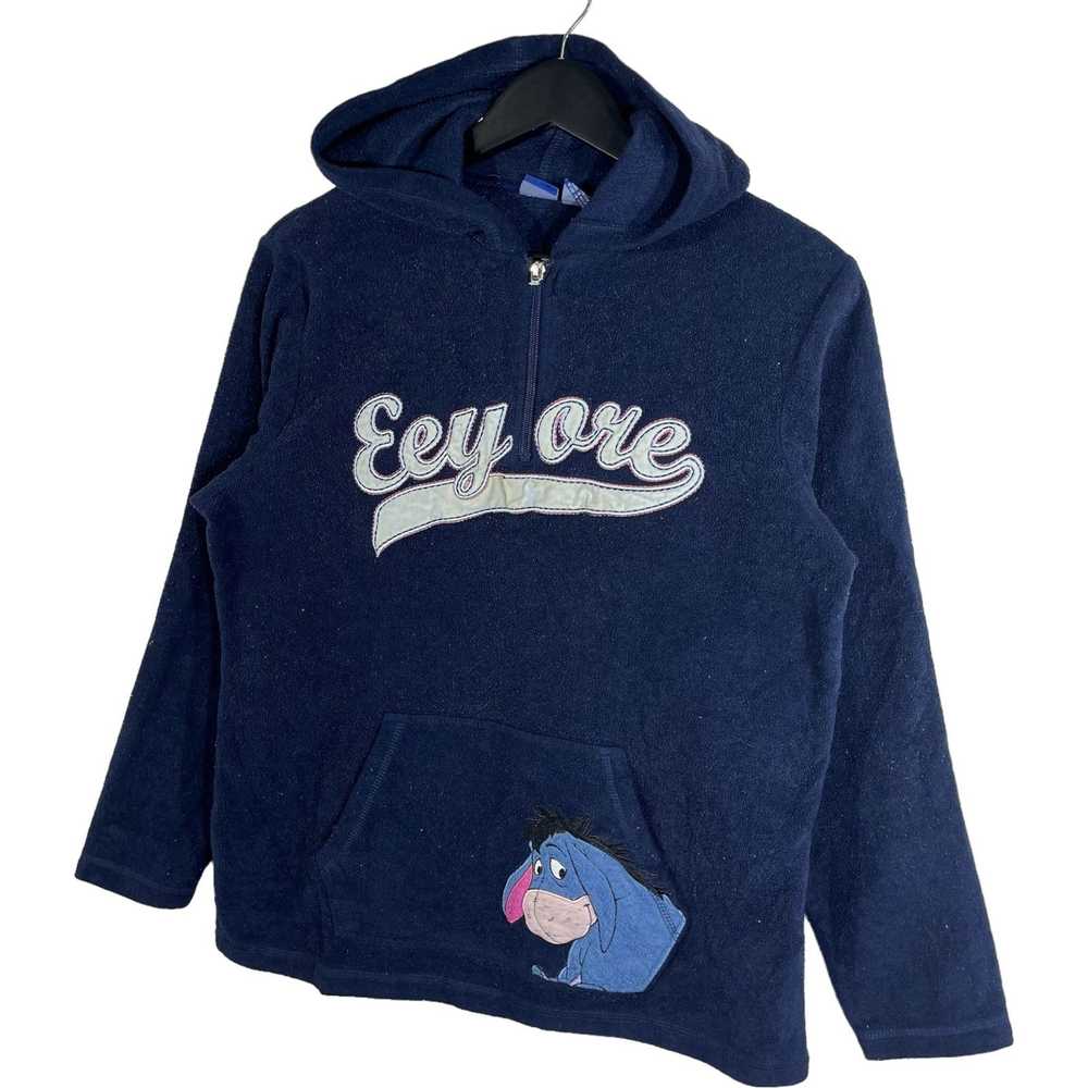 Disney Vintage Disney Eeyore 1/4 Zip Fleece Hoodie - image 4