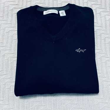 Greg Norman Greg Norman black v neck cotton sweate