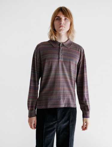 Needles Splash Rainbow Wool Polo Sweater Knit