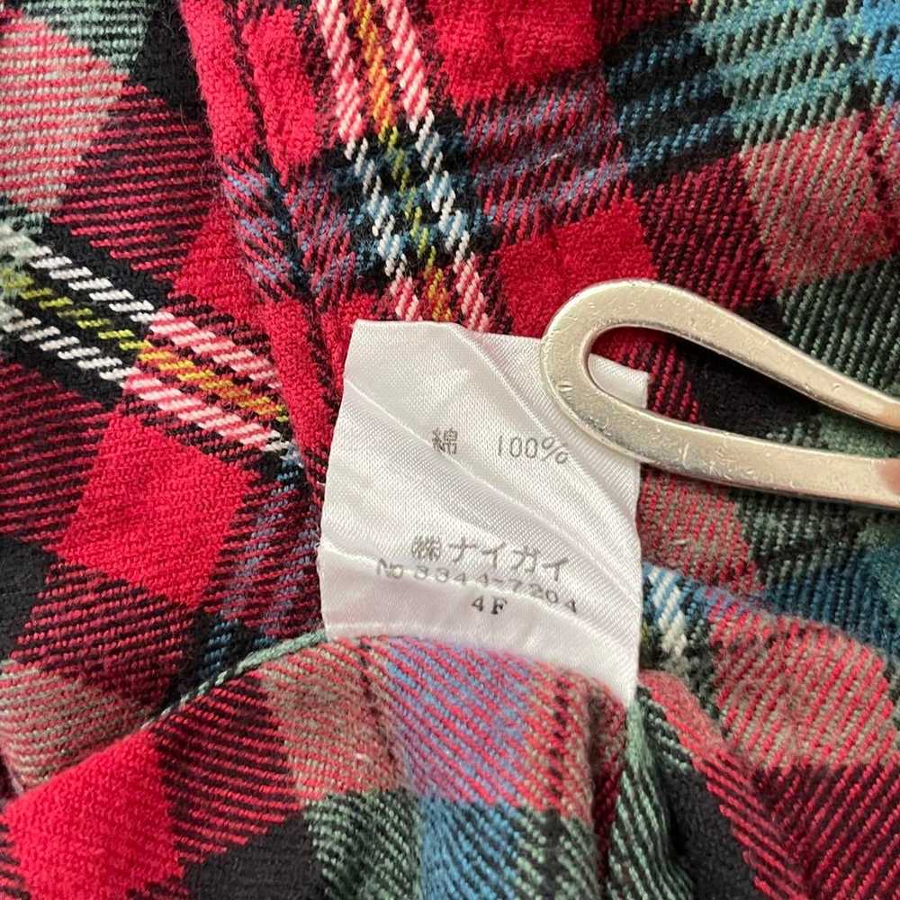 * Ralph Lauren Flannel Shirt from the 80s Red Che… - image 6