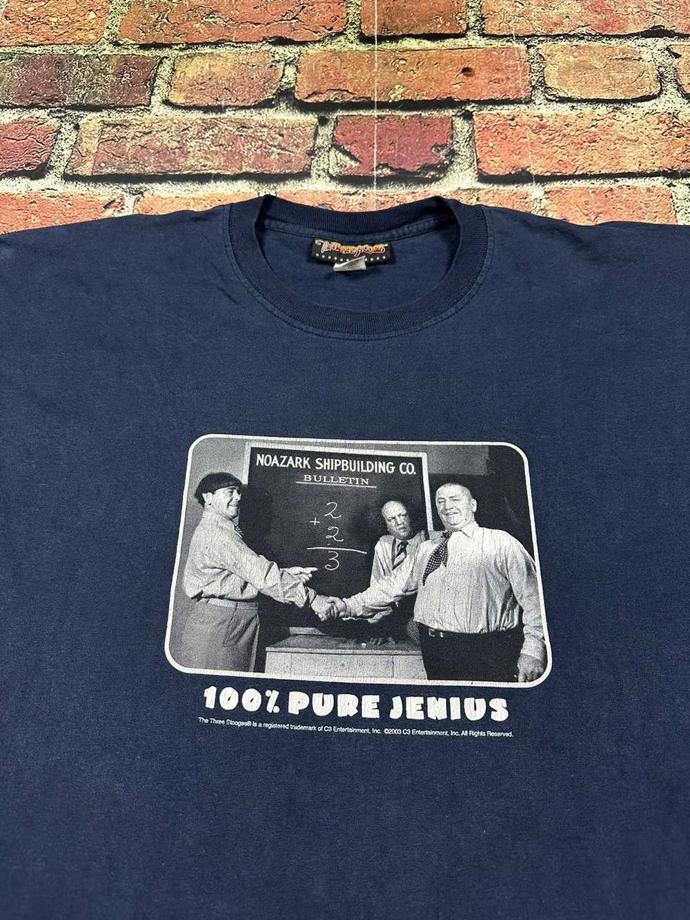 Humor × Vintage Vintage Three Stooges T-Shirt 100… - image 2