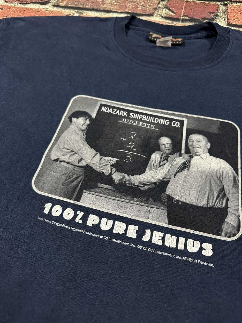 Humor × Vintage Vintage Three Stooges T-Shirt 100… - image 5