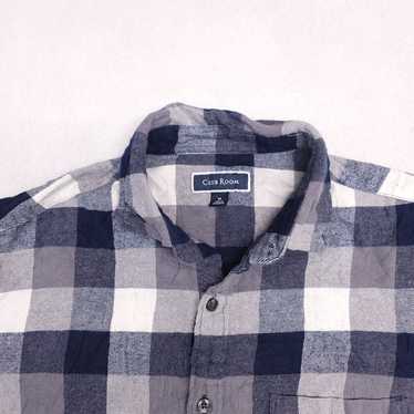 Club Room Club Room GIngham Flannel Shirt Mens Siz