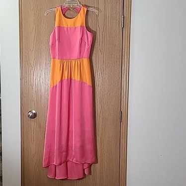 Vince Camuto colorblock satin maxi dress