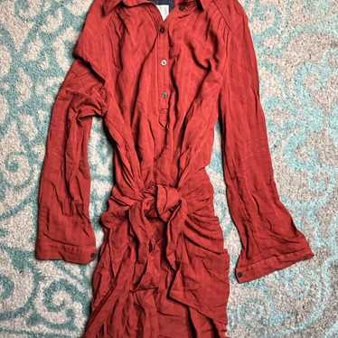 Anthropologie Maeve dress burnt orange size 6