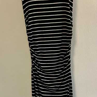 Athleta Maxi Dress black/white stripe