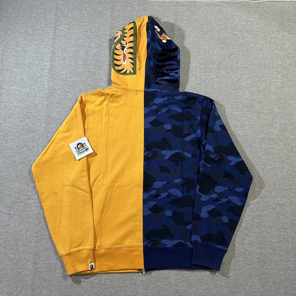 Bape Color Camo Tiger Shark Full Zip Hoodie - image 6