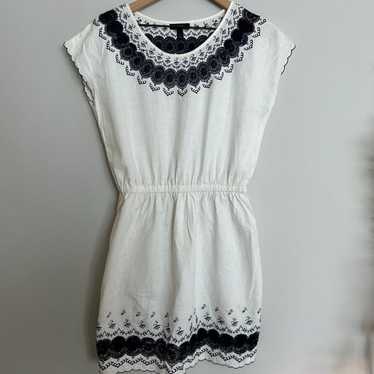 J.Crew Linen Embroidered Dress