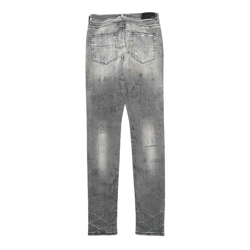 Amiri Amiri Military Stencil Jeans Grey - image 2