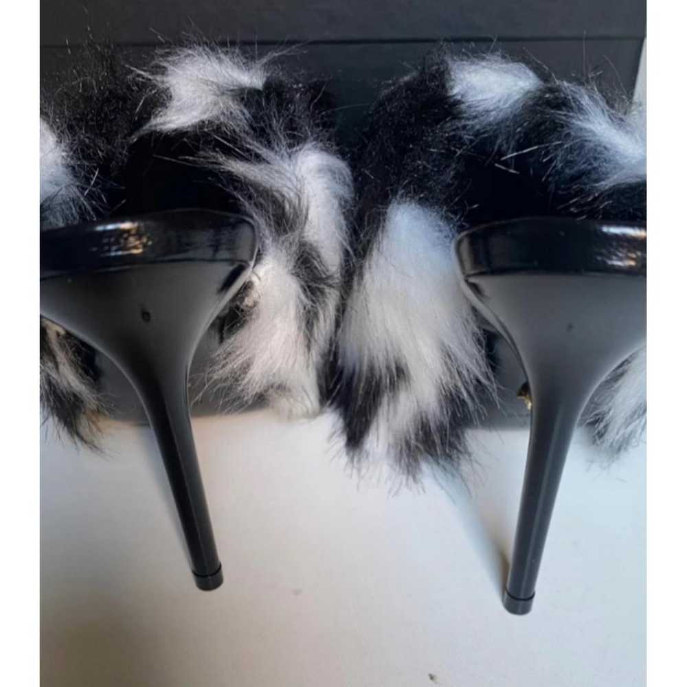 Versace Faux fur mules - image 10