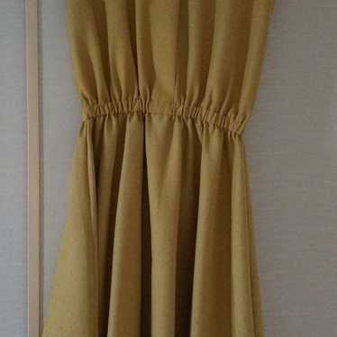 Autumn colors ★ French sleeve Mustard Yellow Dress - image 1