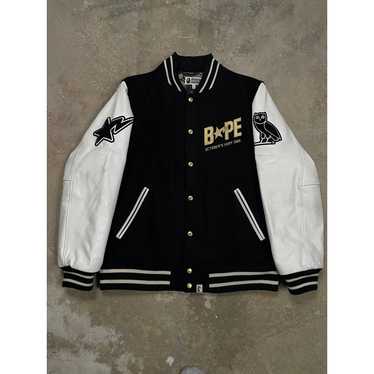 Bape BAPE OVO Varsity Jacket Black XL Used - image 1