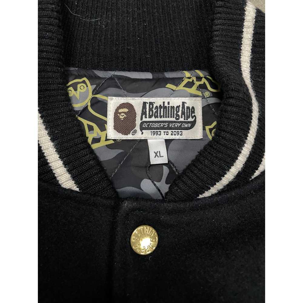 Bape BAPE OVO Varsity Jacket Black XL Used - image 2