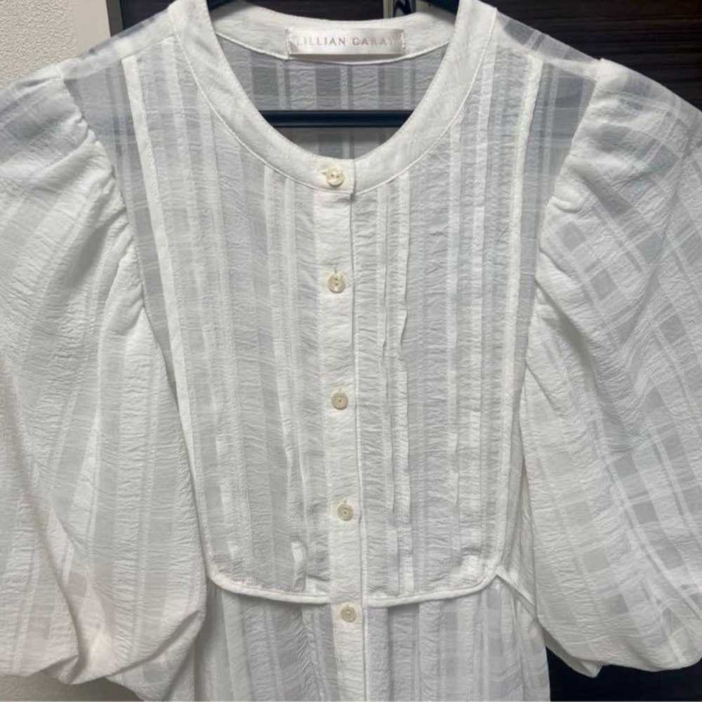 【Great Condition】Lily Carat Bib Design Sheer Chec… - image 2