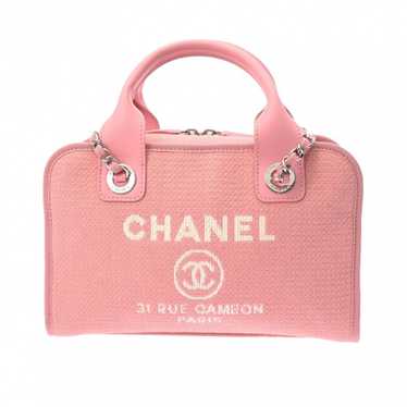 Chanel CHANEL Deauville Bowling Bag Pink A92749 W… - image 1