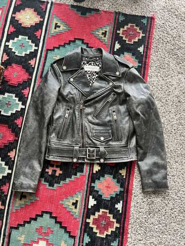 Golden Goose Golden Goose Leather Biker Jacket