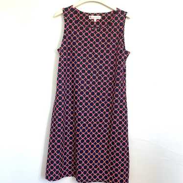 Jude Connally Navy Geometric Print Shift Dress Me… - image 1