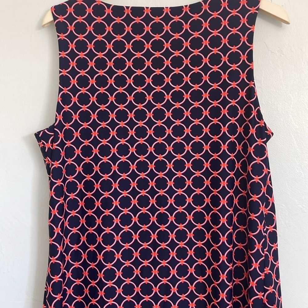 Jude Connally Navy Geometric Print Shift Dress Me… - image 7