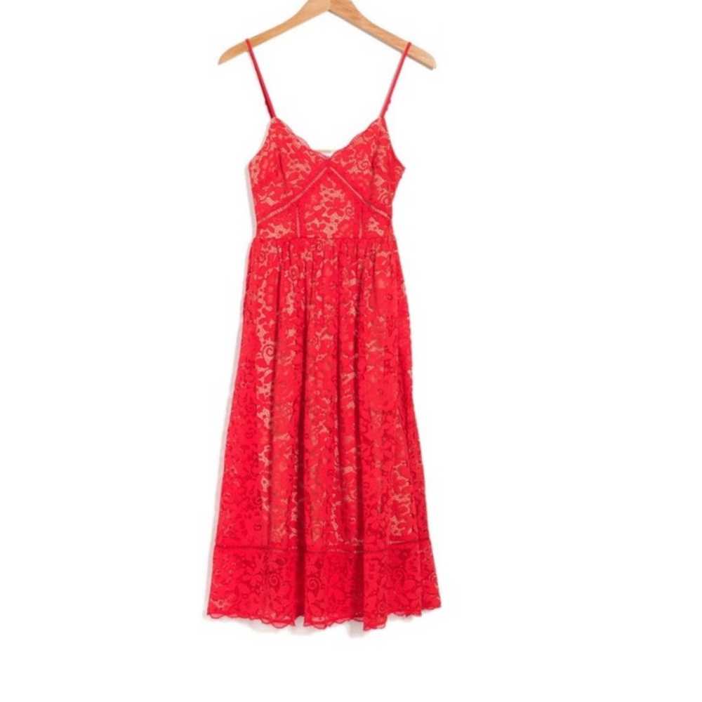 NSR red lace Dress - image 3