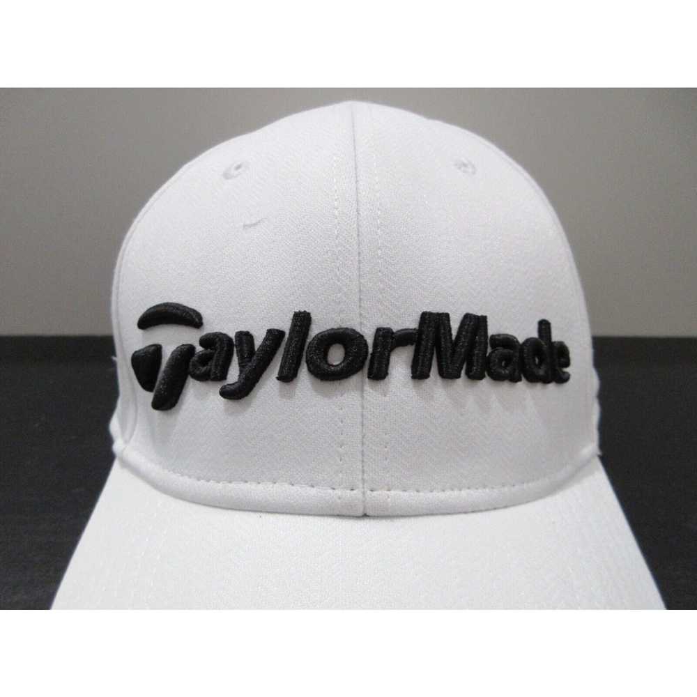 Vintage Taylormade Hat Cap Strap Back Red White T… - image 2