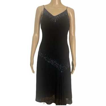 JKARA New York Black beaded Evening Dress