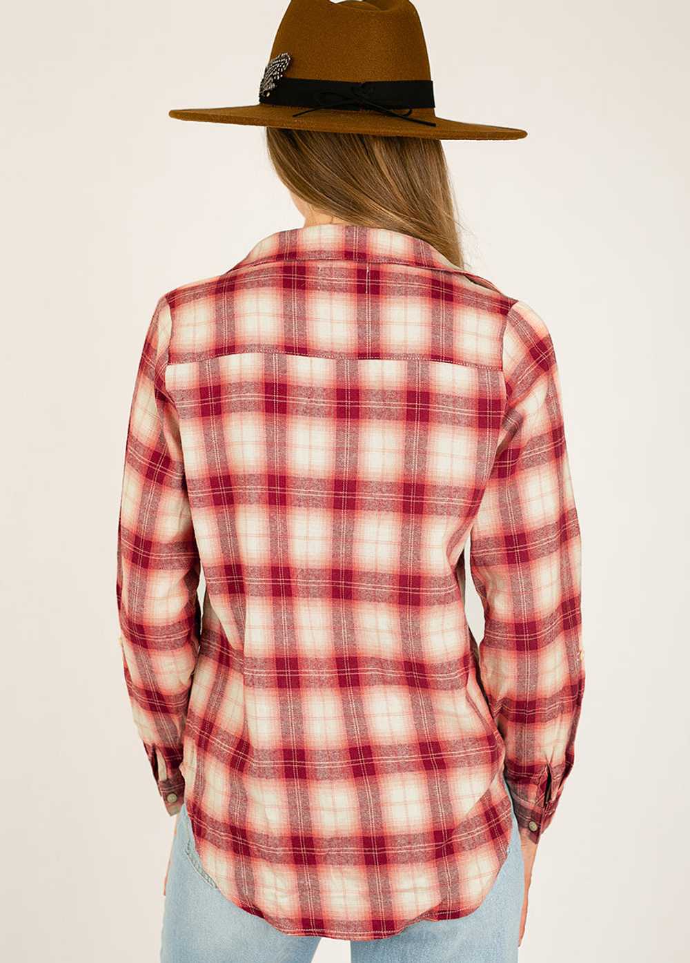 Joyfolie Taylah Top in Mesa Rose Plaid - image 3