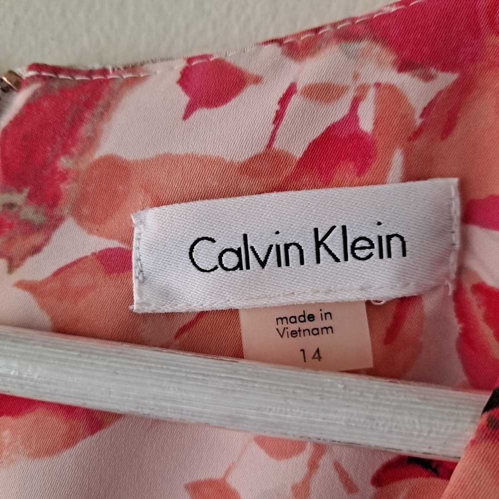 Calvin Klein Floral Printed Tie Waist Sleeveless … - image 10