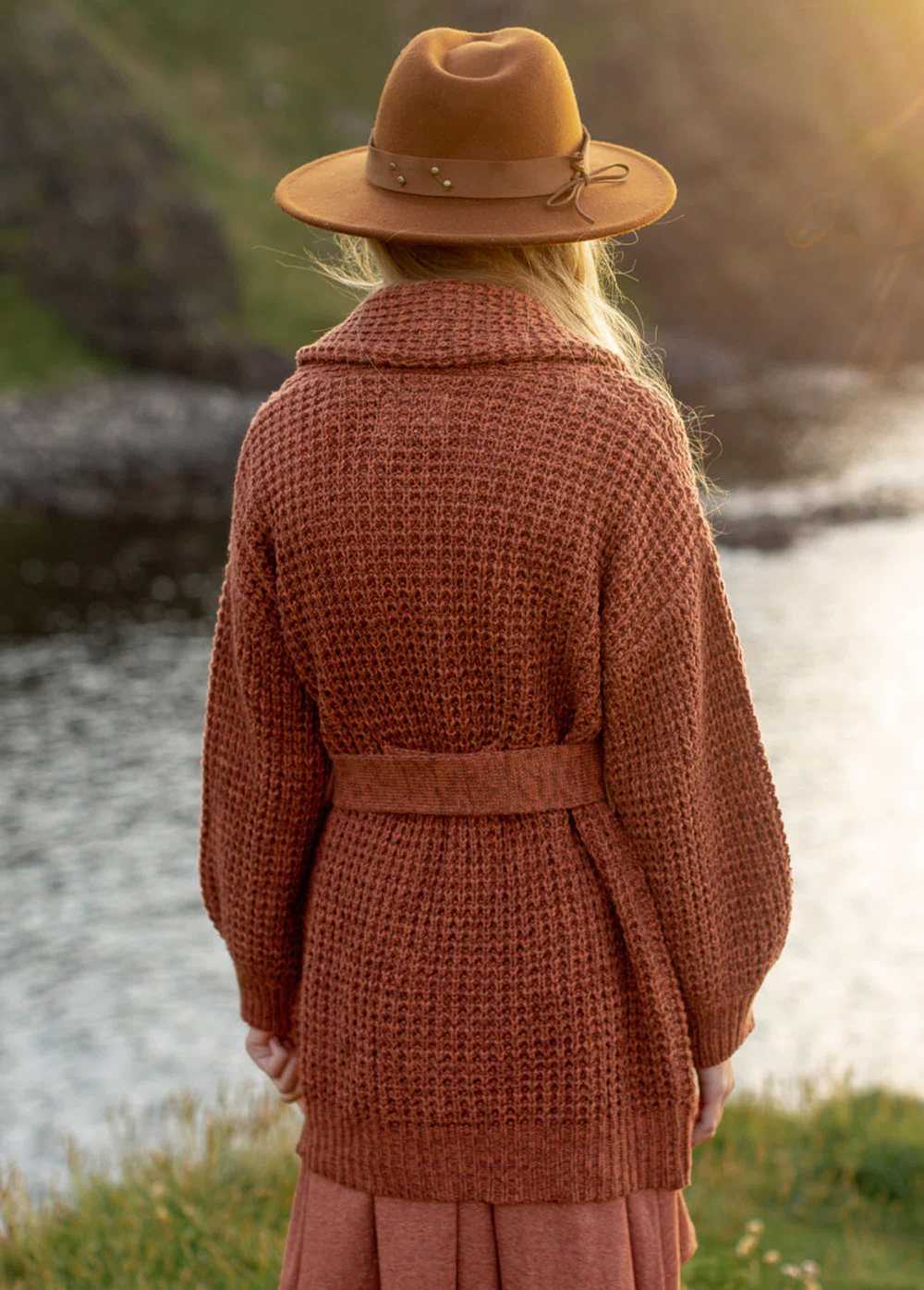 Joyfolie Orlagh Cardi in Brick Marl - image 2