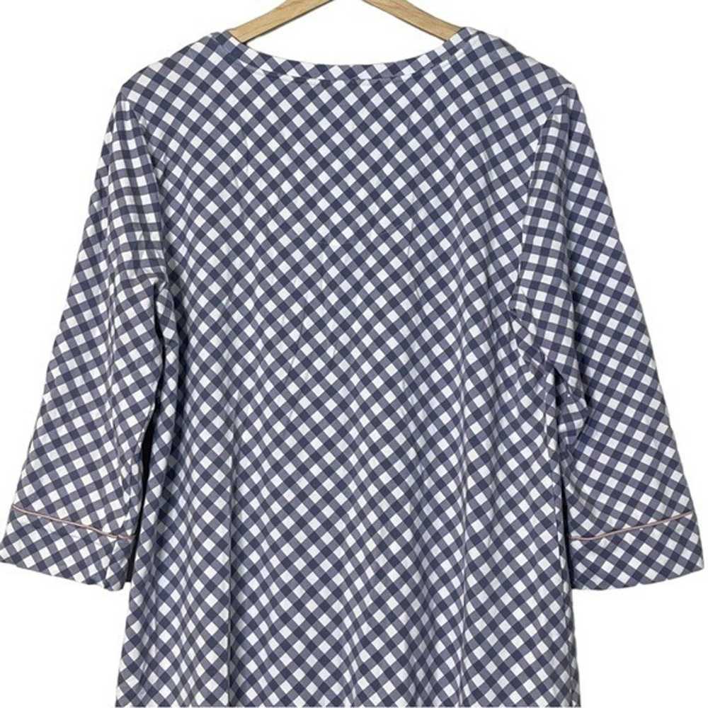 Soma Embraceable Gingham Print Night Shirt Dress … - image 4