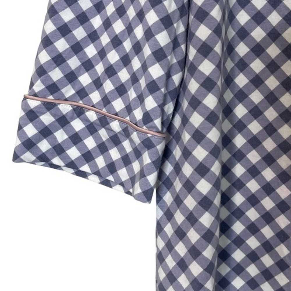 Soma Embraceable Gingham Print Night Shirt Dress … - image 6