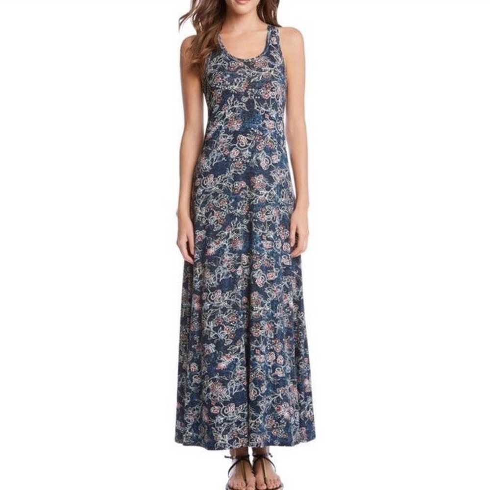 Karen Kane 'Tasha' Batik Floral Print Jersey Maxi… - image 1