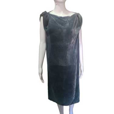 Calypso St. Barths Gray Velvet Dress - image 1