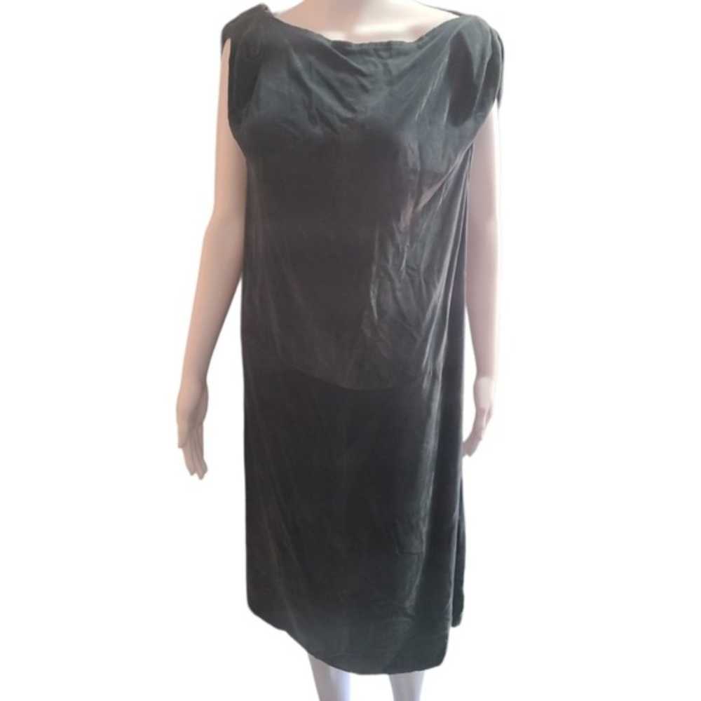 Calypso St. Barths Gray Velvet Dress - image 3