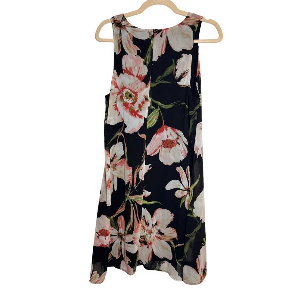 Karen Kane Black Floral A Line Dress Sleeveless S… - image 5