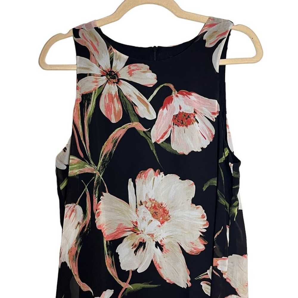 Karen Kane Black Floral A Line Dress Sleeveless S… - image 6