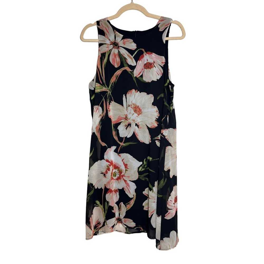 Karen Kane Black Floral A Line Dress Sleeveless S… - image 7