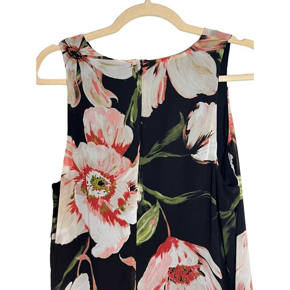 Karen Kane Black Floral A Line Dress Sleeveless S… - image 8