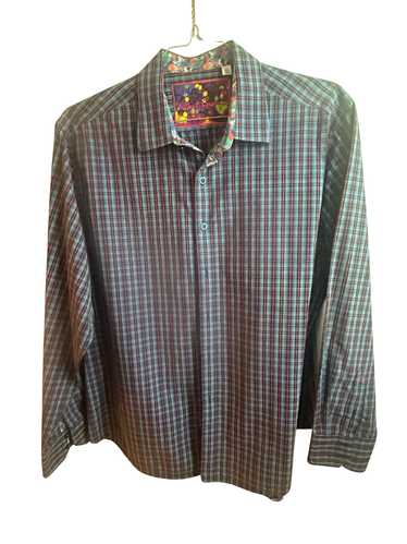 Robert Graham Blue and Orange checked long sleeve