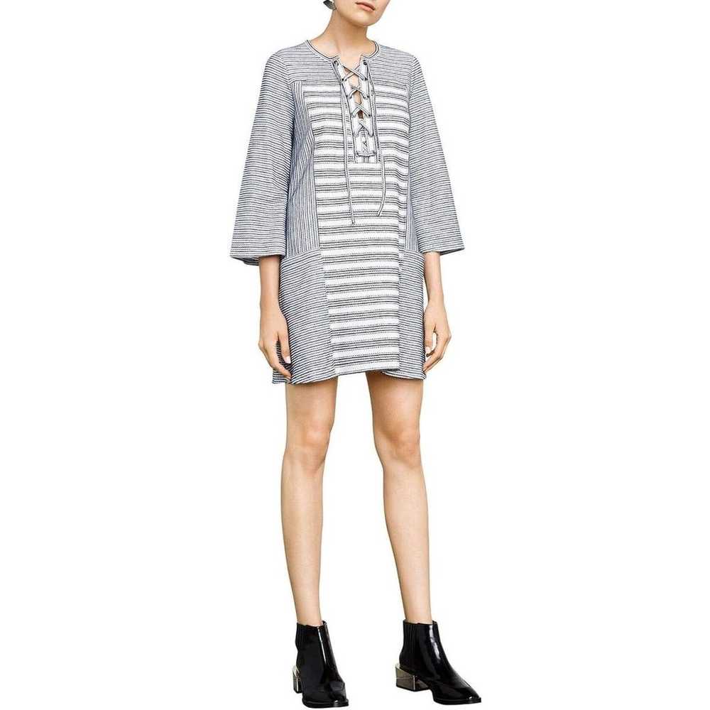 BCBGMaxAzria Lani Stripe Pocket Tunic, Blue, Size… - image 2