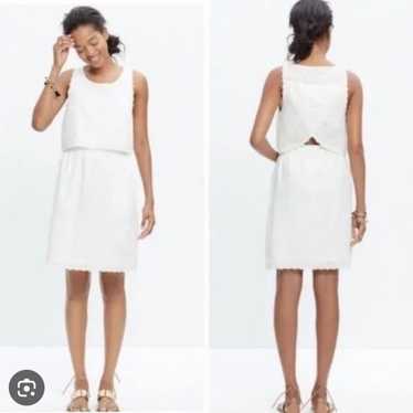 Madewell White Linen Mini Dress