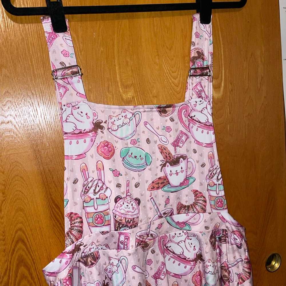 Pink Cat Cupcake Skirtall Dress XL Onesie Down Un… - image 3