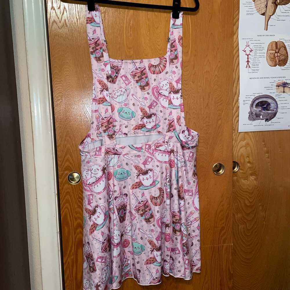 Pink Cat Cupcake Skirtall Dress XL Onesie Down Un… - image 7