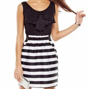 IZ Black and White Striped Dress