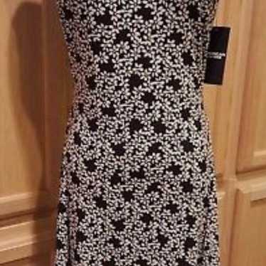 LAUREN RALPH LAUREN NWOT BLACK FLORAL DRESS