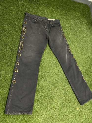 14OZ BLK DENIM 5P MONKEY CISCO (STUDS) BLACK | Bodega