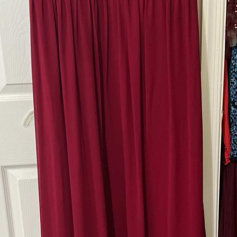 Formal Burgundy bridesmaid dress - image 3